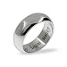 Eve's Addiction Faith, Love, Unity Stainless Steel Engravable Wedding Band