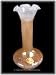 Stunning Art Glass Vase with Fluted Rim / Italy