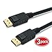 GearIT 3-Pack, Gold Plated DisplayPort to DisplayPort Cable 10 Feet - 4K Resolution Ready (DP to DP Cable) Black