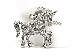 Adorable Crystal Stud Unicorn Pendant Necklace