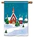 Winter Village Christmas Standard House Flag