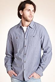 North Coast Pure Cotton Double Face Striped Shirt