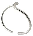 Silver Christening Bracelet with Three Quarter Twist