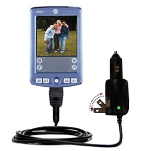 Car and Home 2 in 1 Combo Charger for the Palm palm Zire 71 - uses Gomadic TipExchange Technology