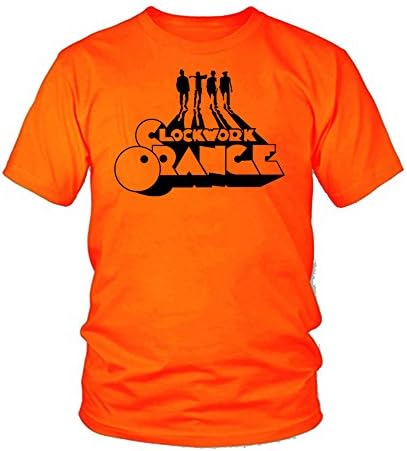 TeeKingdom Men Cotton Clockwork Orange Round Neck T Shirts