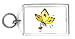 Keychain with insect, butterfly
