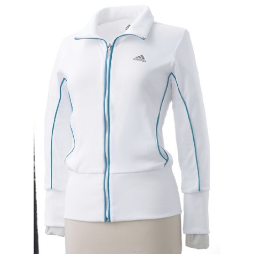 adidas Laufjacke Frauen, weiß/aqua