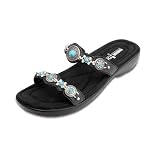 Ladies Minnetonka Moccasin Boca Slide 9 Black by Minnetonka