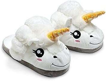 Cutest Plush Unicorn Slippers for Grown Ups(Average size fits most)
