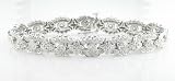 Ladies Antique Diamond Tennis Bracelet