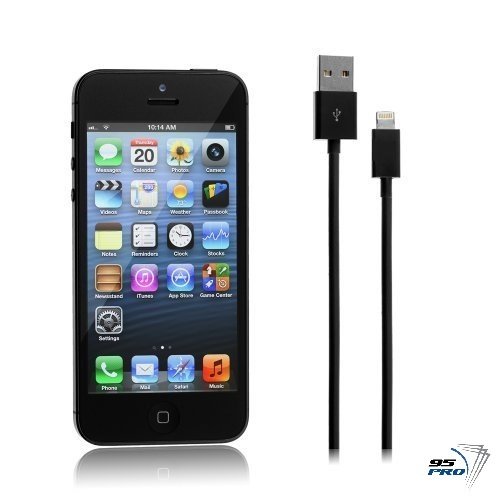 95PRO Black Lightning to USB Cable - 3Ft