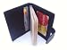 Mens/ladies Black Leather Photo Wallet Lamb Bifold 778