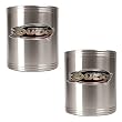 Anaheim Mighty Ducks 2pc Stainless Steel Can Holder Set- Primary Logo NHL Hockey