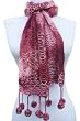 Handmade Lightweight Baby Alpaca Natural Fiber Scarf - Vintage Rose Mist