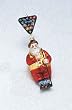 Billiards Theme Glass Santa Claus For Pool Lovers Christmas Ornament