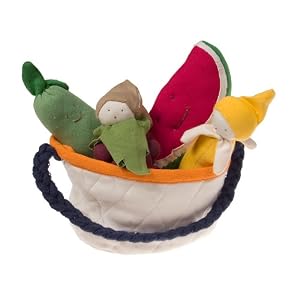 giggle Better Basics Fruit Teethers & Tote (organic Cotton)