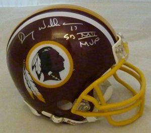 Doug Williams Autographed/Hand Signed Washington Redskins Mini Helmet w/XXII MVP inscription