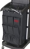 Rubbermaid Commercial Executive Series FG9T9000BLA 9-Pocket Fabric Organizer Cart Caddy
