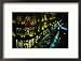 A Buenos Aires Shopping District at Night Framed Photographic Poster Print by Pablo Corral Vega, 21x17