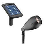 Malibu Solar Cast Aluminum Flood Light and Remote Panel with 12 High Power White LEDs, Black #LZ605RP