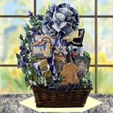 Best Buddies Dog & Owner Gift Basket : Basket Theme BIRTHDAY : Bow Style Elegant Hand Tied Bow