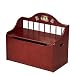Kids / Children's Cherry Finish Wooden Spindle Storage Toy Box