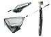 60 INCH FISHING LANDING NET 2 SECTION NEW POLE CHRISTMAS