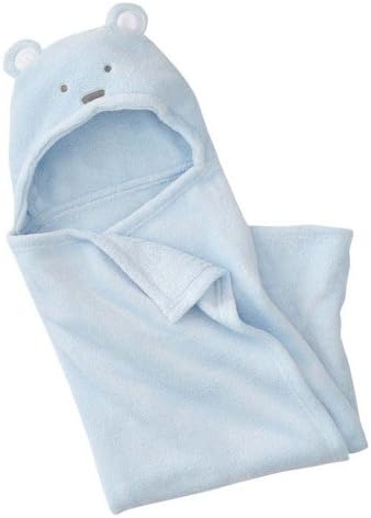 Piggy2gether - Cute Soft Warm Blue Bear Fleece Blanket, Sleeping Bags for Newborn Baby (28" X 38")