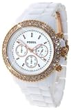 Fossil Damen-Armbanduhr Ladies Sport Rotgold Analog Quarz CH2716