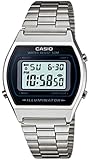 Casio B640WD-1A Men's Silver Digital Retro Stainless Steel Watch