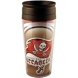 NFL Football Team Logo Vortex 16 Ounce Acrylic Travel Tumbler Glass - Tampa Bay Buccaneers