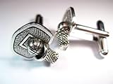 IMAGE OF Silver Basketball Hoop Cuff Links By Classic Cufflinks