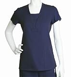 Womens Barco NRG Junior Fit Slimming Mock V-Neck Scrub Top