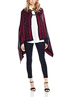 PEACE&LOVE BY CALAO Poncho (Azul Marino / Rojo)