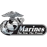 USMC US MARINE CORPS Chrome Car Truck Motorcycle Graphic Logo Decal Sticker Emblem