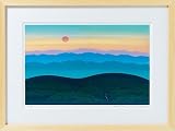 『照沼光治《峰響（ぼうきょう）》』風景画アート版画額付の画像