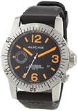 Glycine Lagunare Automatic Black/Orange Dial on Rubber Strap