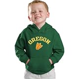 Oregon Ducks Kids 4-7 Green Tackle Twill Hooded Sweatshirt