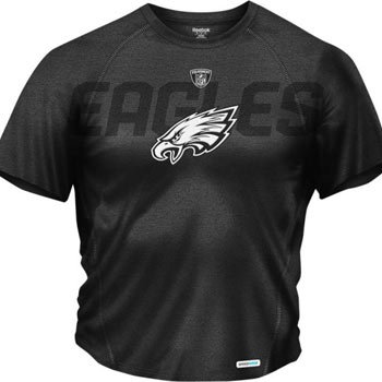 Philadelphia Eagles Reebok Sideline Audible Performance Heathered Speedwick T-Shirt - L