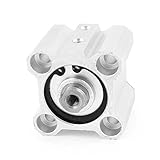 uxcell エアシリンダ アルミニウム材質 ニューマチックアクセサリー シングルロッド デュアルアクション