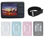 PCMICROSTORE New Creative Lab Zen 4gb 8gb 16gb Premium Silicone Skin Case Cover with Belt Clip and Adjustable Sports Armband - Bundle with Screen Protector Shield