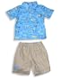 Buster Brown - Boys 2-Piece Short Set, Blue, Khaki (Size 6)