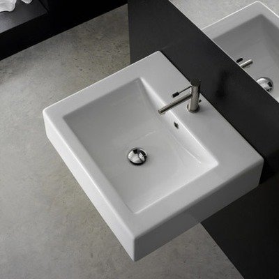 Square 20.1 x 18.1 in White