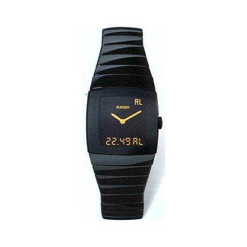 Rado Watches Rado Sintra Super Jubile Black Tone Ceramic Digital and Analogue Multi-Function Men's Watch