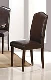 Set of 2 Parson Dining Chairs - Contemporary Espresso Finish