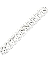 Sterling Silver Hollow Curb Chain - 8 Inch