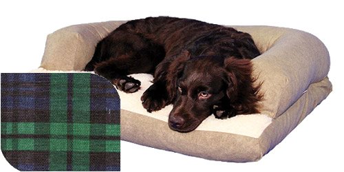Caddis Beasley's Couch Dog Bed PolySuede Tan Large 30