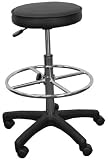 Drafting Stool with Black Vinyl Seat - KC96KG-GG