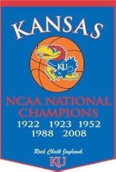 Kansas Jayhawks 24"x36" Wool Dynasty Banner - College Athletics Sports Merchandise