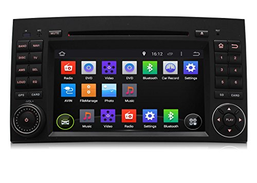 7″ Double DIN Car Autoradio Android 4.4 Car Stereo Sat Nav Radio DVD CD Player Head Unit For Mercedes Benz A B Class W169 W245 Vito Viano BT/GPS/USB/SD/FM/AM Radio/Wifi/Digital HD Touch Screen Stereo In-dash with Remote Control